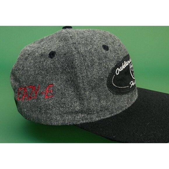 Vintage 1990s Oakland Raiders Eazy E Sports Specialties Wool Custom Hat - Picture 2 of 5